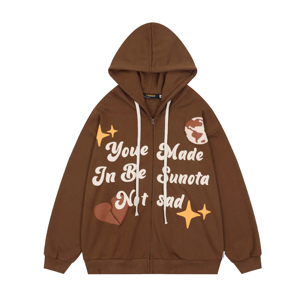 Unisex Graphic Cardigan Hoodie