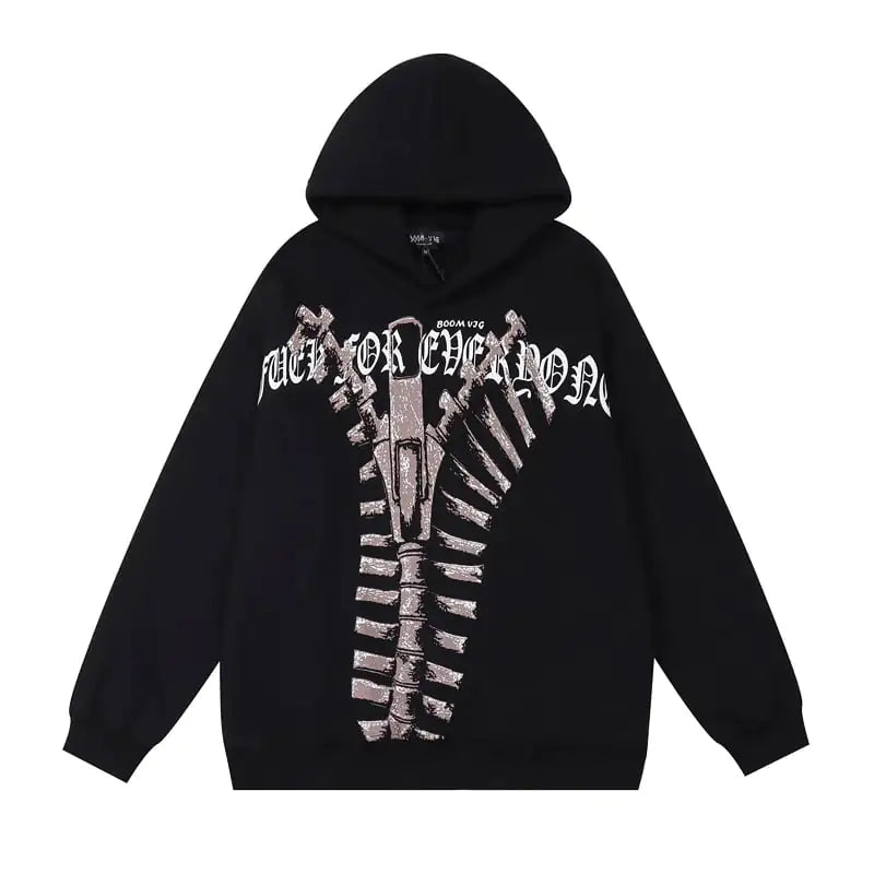 Vintage Plush Hoodie for Couples - Autumn Winter Style
